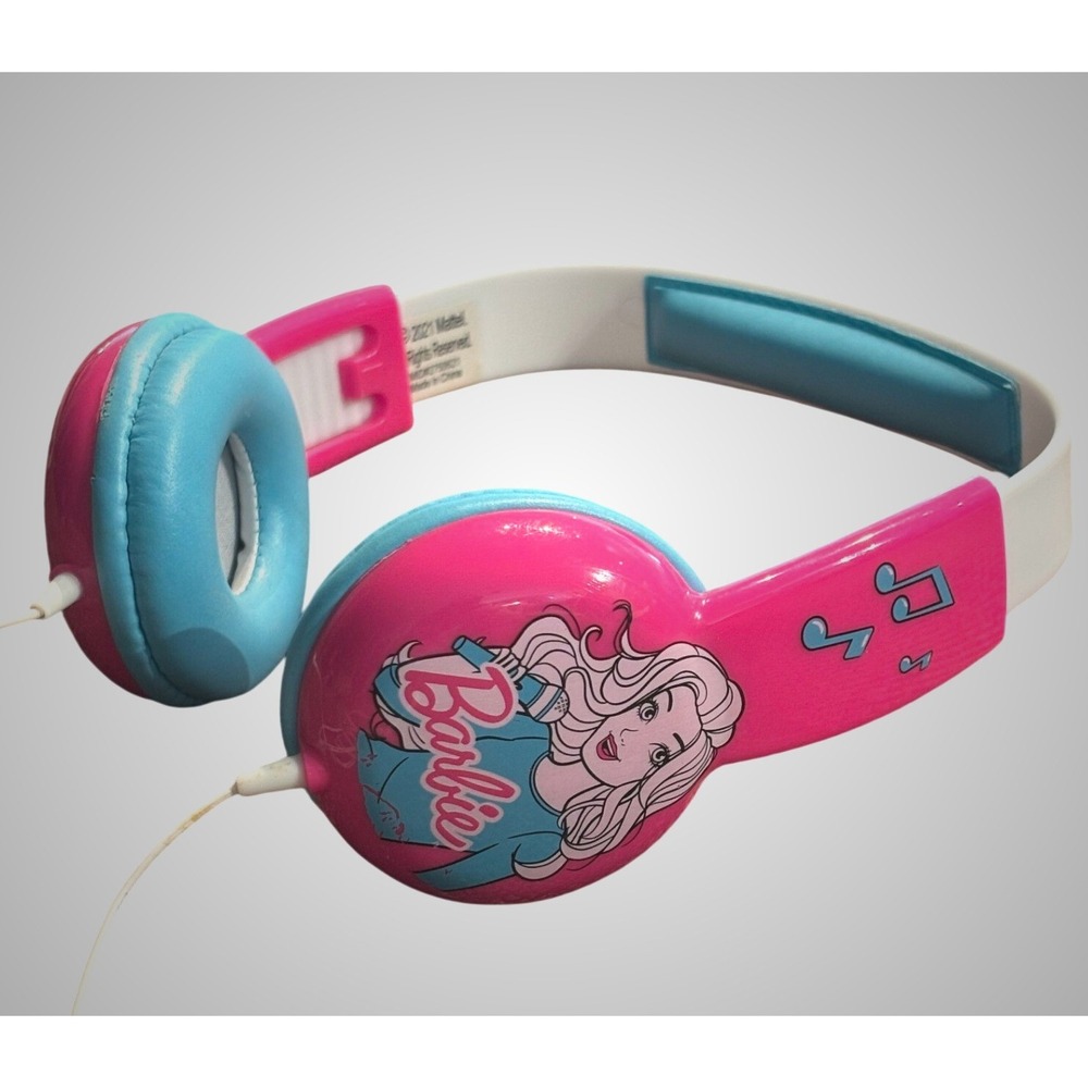 Barbie Kids Wired Over-Ear Headphones‎ Pink Blue Mattel 2021 MID 2750621
